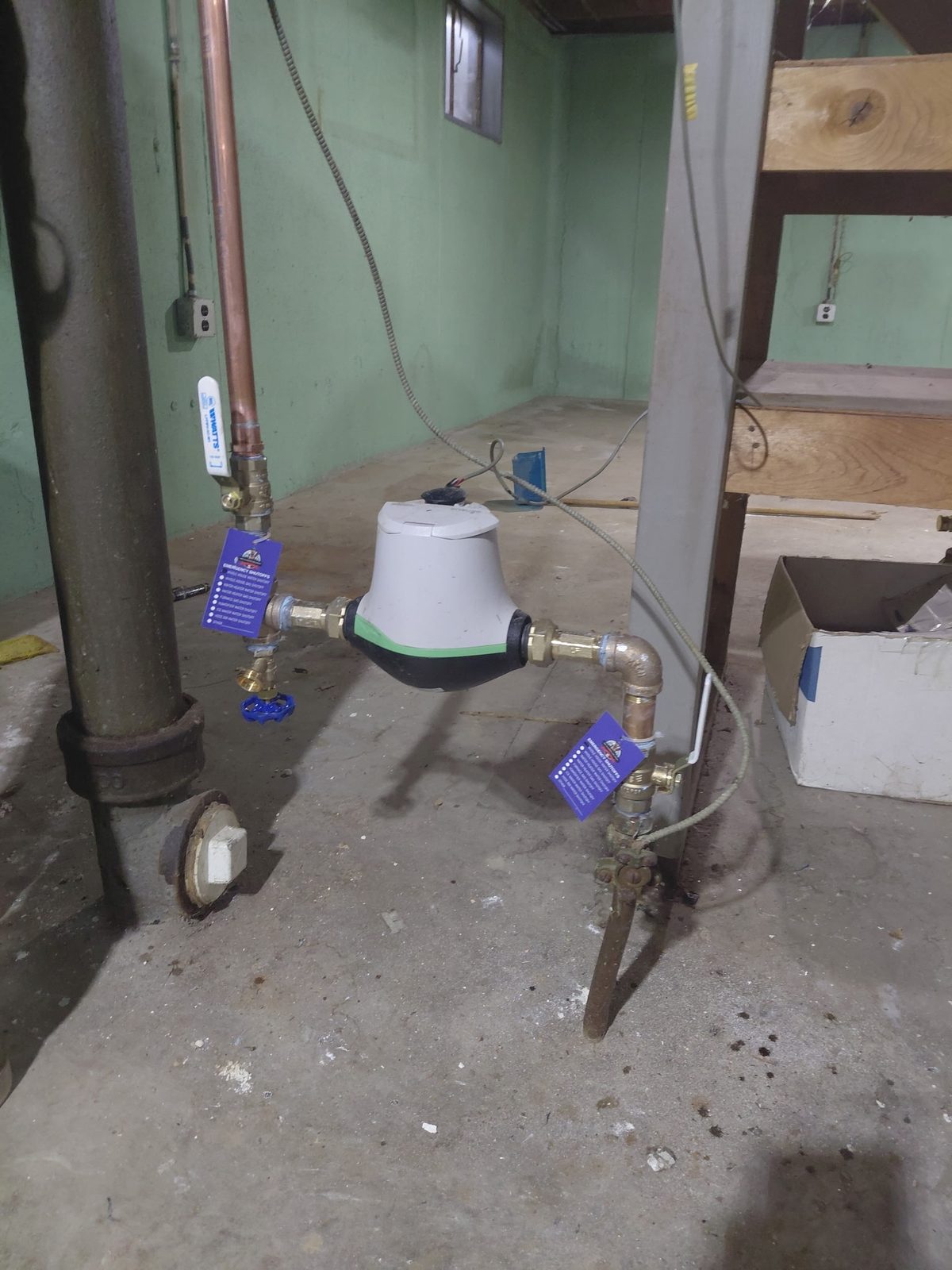 MDM Plumbing — Whole-house meter spread, Shut-offs and water-meter setup · Wheaton