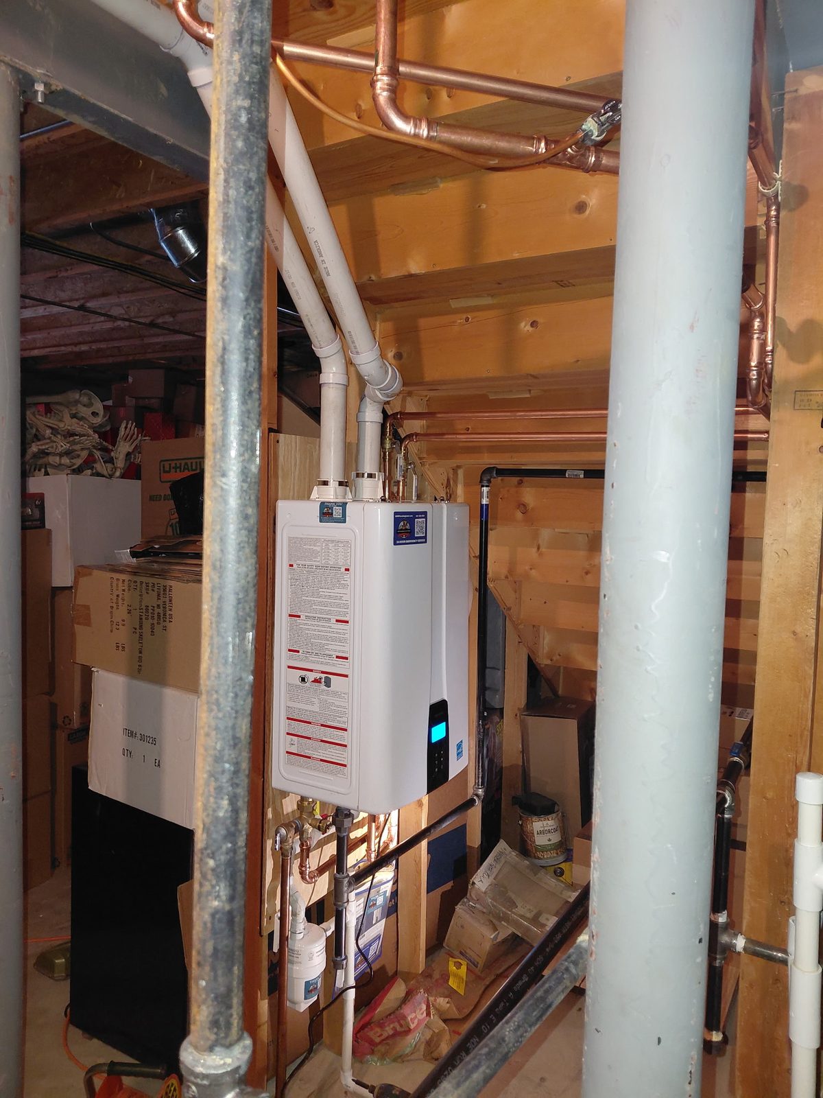 MDM Plumbing — Navien tankless install, Endless hot water · Bloomingdale
